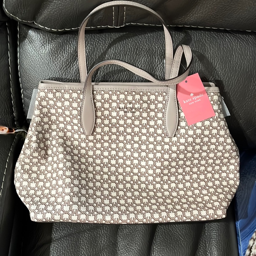 Kate spade gray mini tote